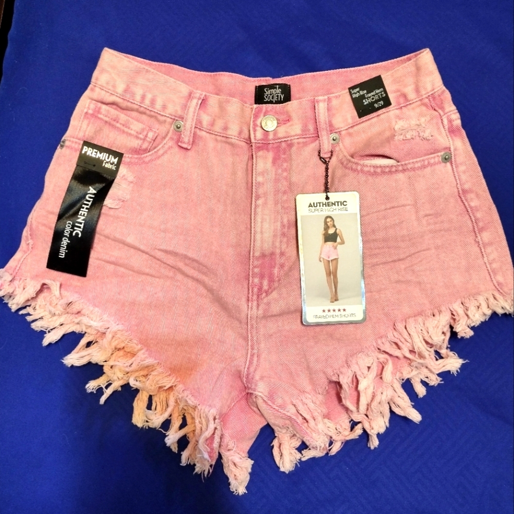 Summertime Frayed Denim Shorts